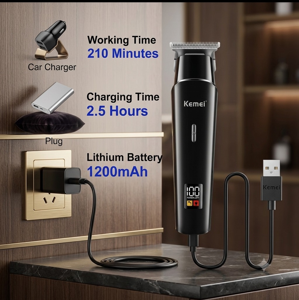 Kemei KM-1113 Hair Clipper & Beard Trimmer