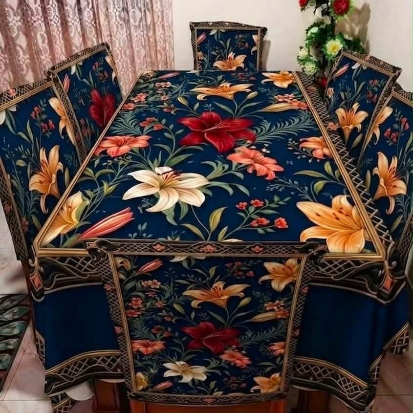 3D Dining Table Cover Set