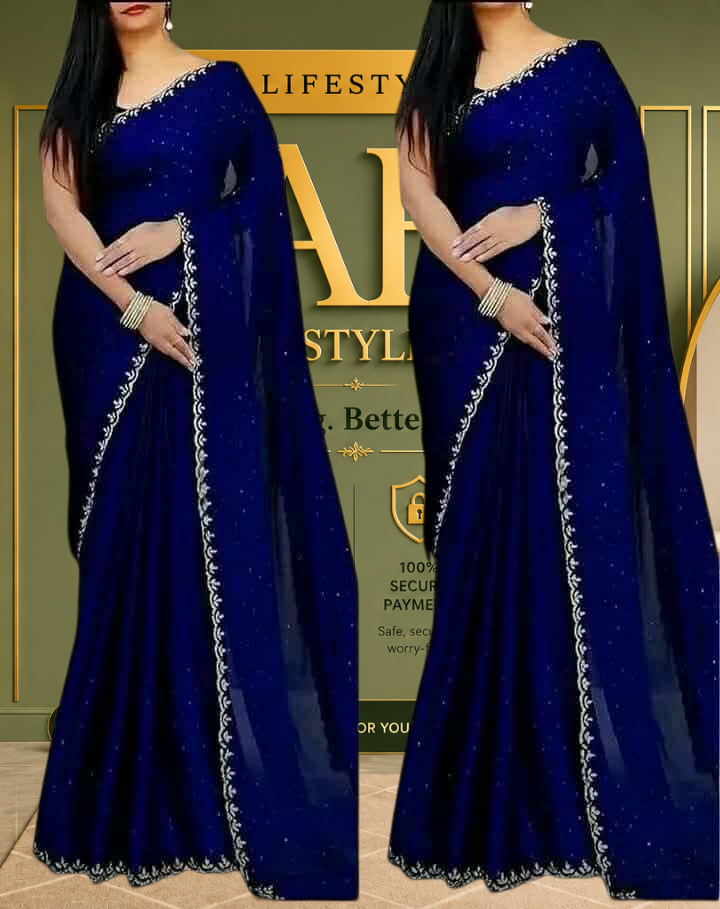 Georgette Sharee with Blouse Piece