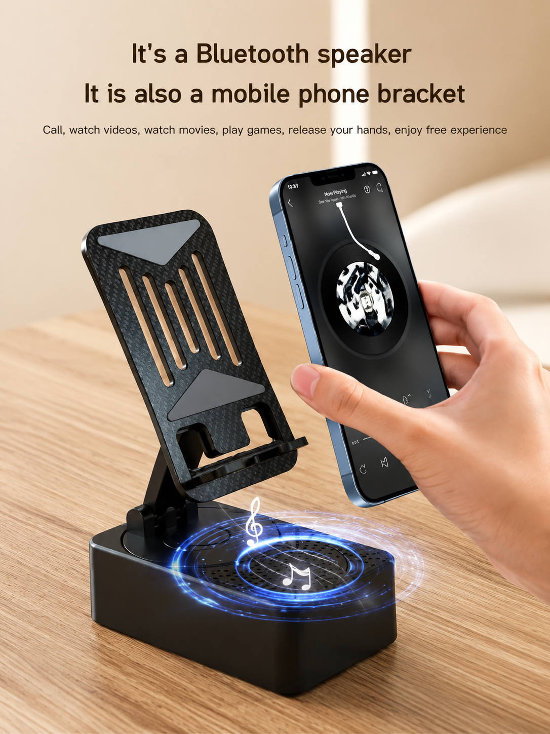 🔊 Bluetooth Speaker with Powerbank & Mobile Stand 🔋📱