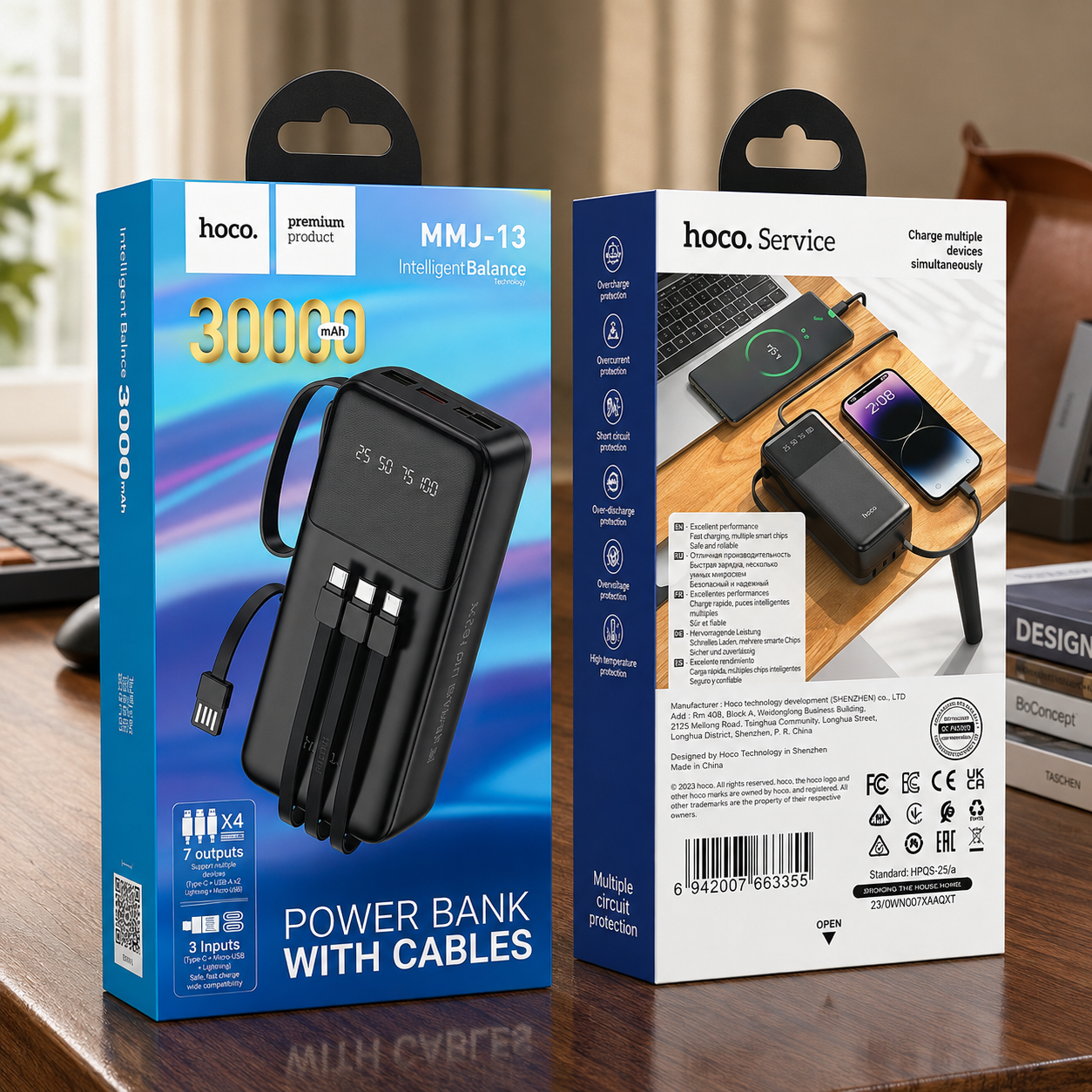🔋 Hoco MMJ-13 Intelligence Balance 30000mAh Power Bank