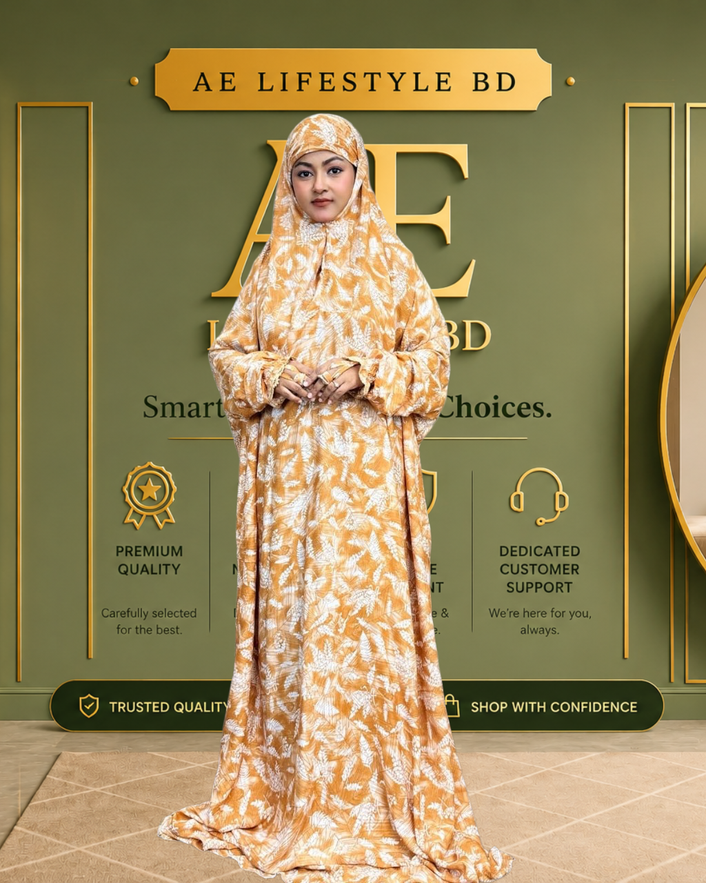 Salah long khimar
